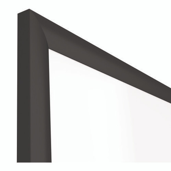 Magnetic Porcelain Dry Erase Board, 48" x 36", White Surface, Black Aluminum Frame