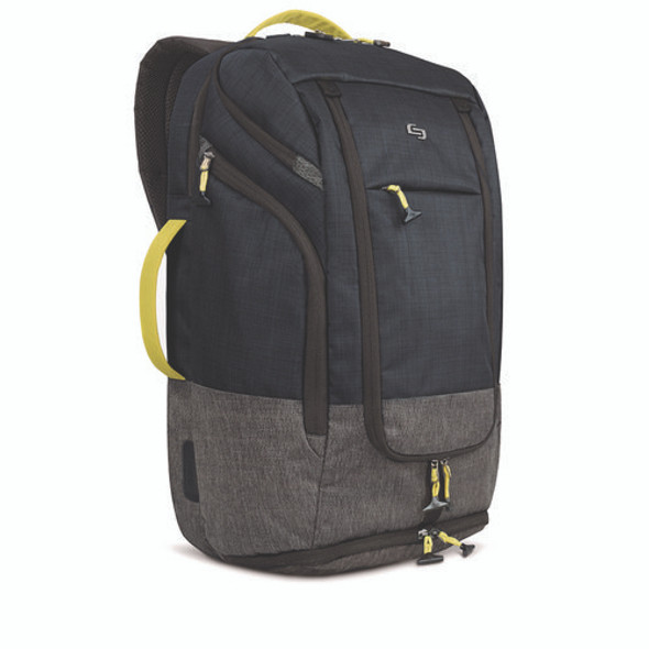 Everyday Max Recycled Backpack, Fits Device Up to 17.3", 13 x 8 x 21, Navy Blue/Gray