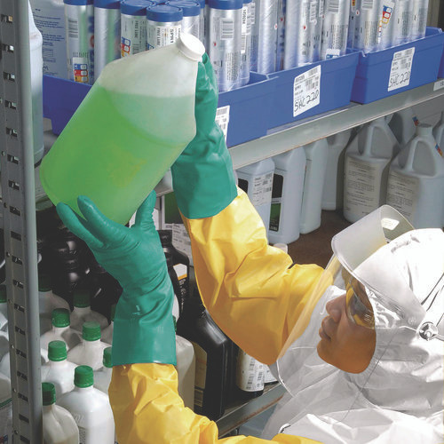 A70 Chemical Spray Protection Aprons, Polyethylene-Coated Fabric, One Size Fits Most, Yellow, 100/Carton