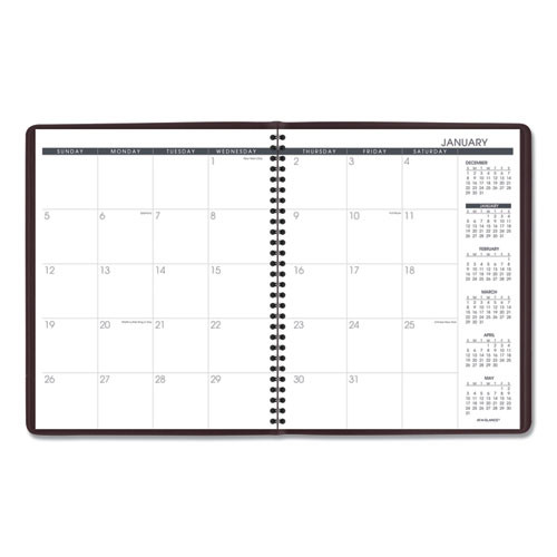 Monthly Planner, 11 x 9, Winestone Cover, 15-Month: Jan 2025 to Mar 2026