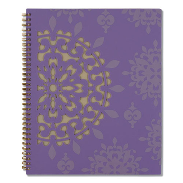 Vienna Weekly/Monthly Appointment Book, Geometric Artwork, 11 x 8.5, Purple/Tan Cover, 12-Month (Jan to Dec): 2025
