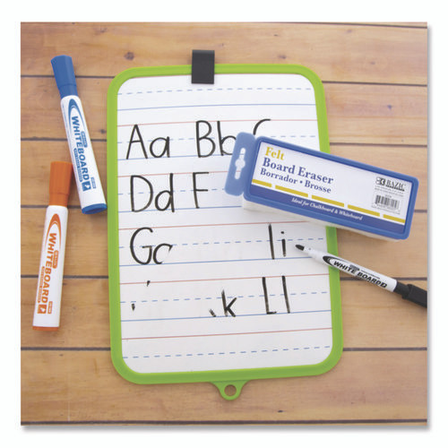 Whiteboard and Chalkboard Eraser, 5" x 2" x 1", White