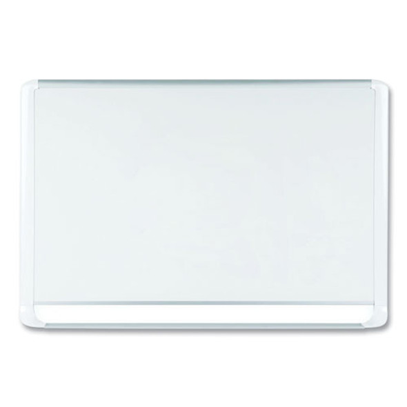 Gold Ultra Magnetic Dry Erase Boards, 48" x 36", White Surface, White/Natural Aluminum Frame