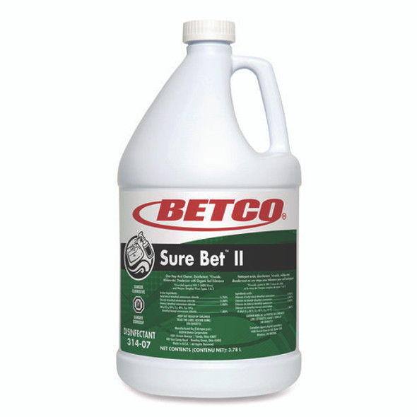 Sure Bet II Foaming Disinfectant, Citrus Scent, 1 gal Bottle, 4/Carton Sure Bet II Foaming Disinfectant, Citrus Scent, 1 gal Bottle, 4/Carton
