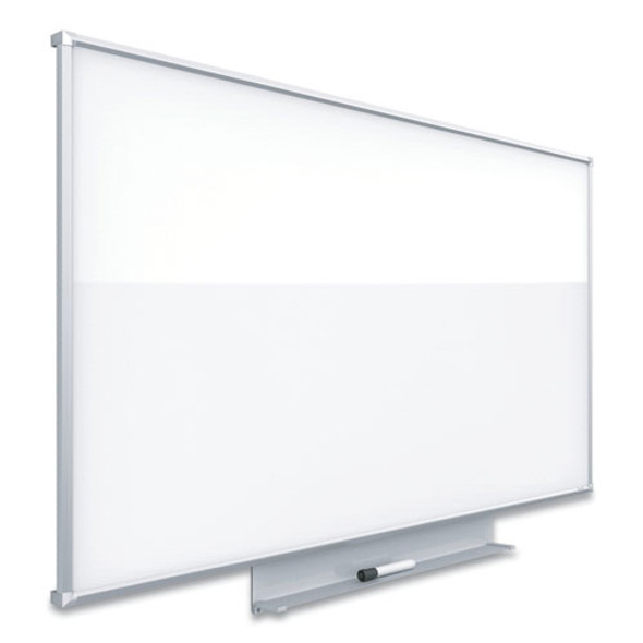Porcelain Dry Erase Boards, 72" x 48", White Surface, Satin Aluminum Frame