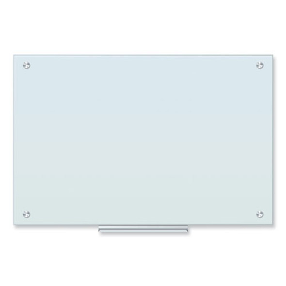 Glass Dry Erase Board, 36" x 24" (Actual Size: 35" x 23"), White Surface