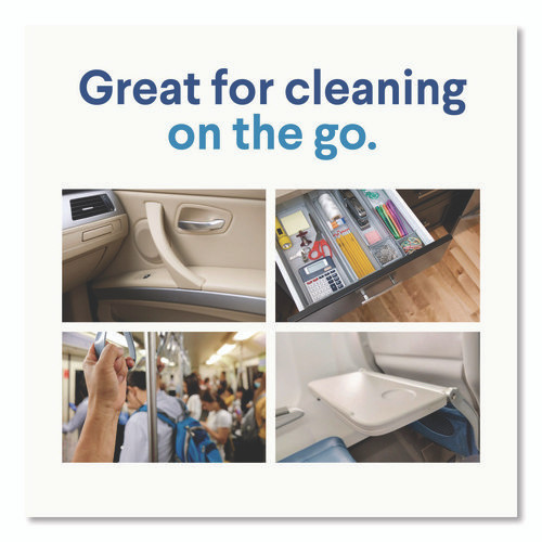 Disinfecting Cleaning Wipes, Flex Pack, 1-Ply, 8 x 7, Lemon Scent, White, 75 Towels/Box