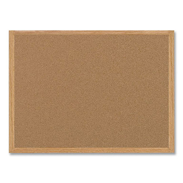 Earth Cork Board, 72" x 48", Tan Surface, Oak Finished Wood Frame Earth Cork Board, 72" x 48", Tan Surface, Oak Finished Wood Frame
