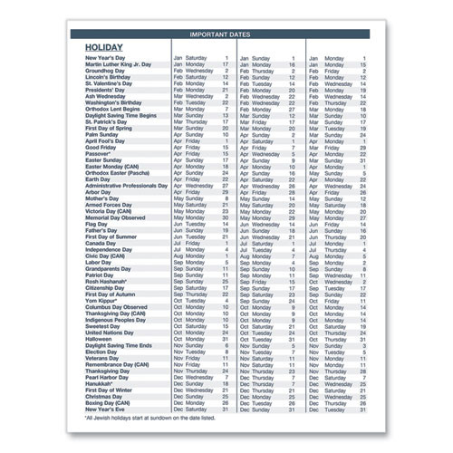 14-Month Recycled Ruled Monthly Planner, 11 x 8.5, Blue Cover, 14-Month: Dec 2024 to Jan 2026