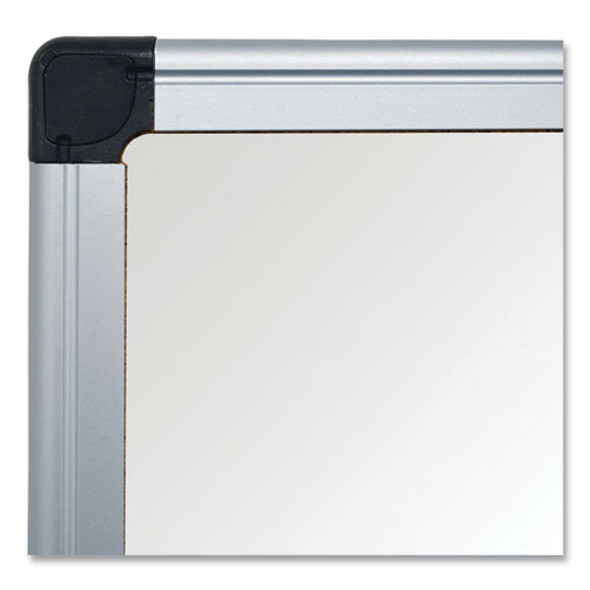 Value Lacquered Steel Magnetic Dry Erase Board, 96" x 48", White Surface, Satin Aluminum Frame
