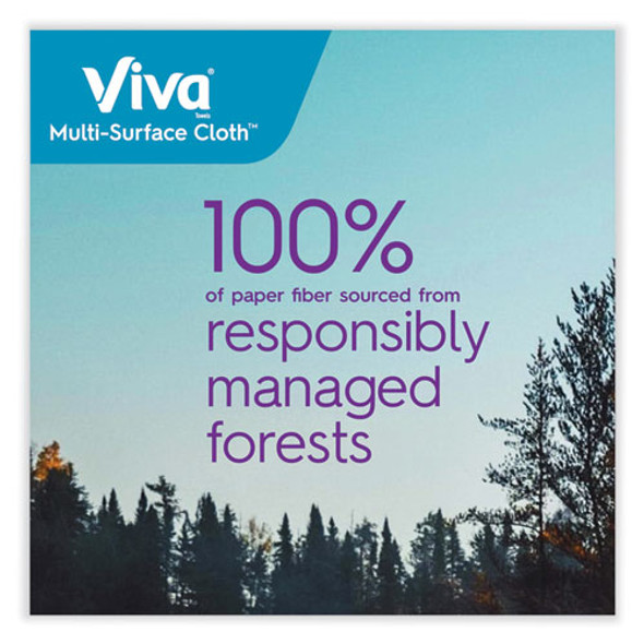 Multi-Surface Cloth Choose-A-Sheet Kitchen Roll Paper Towels 2-Ply, 11 x 5.9, White, 83/Roll, 6 Rolls/Pack, 4 Packs/Carton