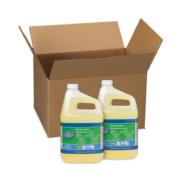 Liquid Chlorine Sanitizer, Chlorine Scent, 1 gal Bottle, 2/Carton