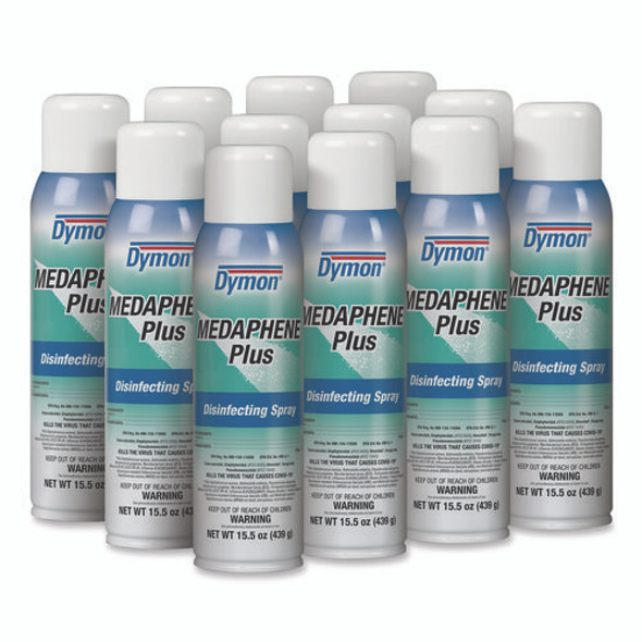 Medaphene Plus Disinfectant Spray, 15.5 oz Aerosol Spray, 12/Carton