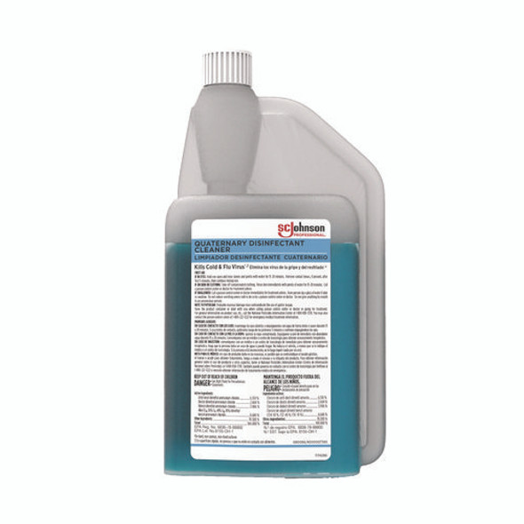 Quaternary Disinfectant Cleaner, 32 oz Bottle, 6/Carton