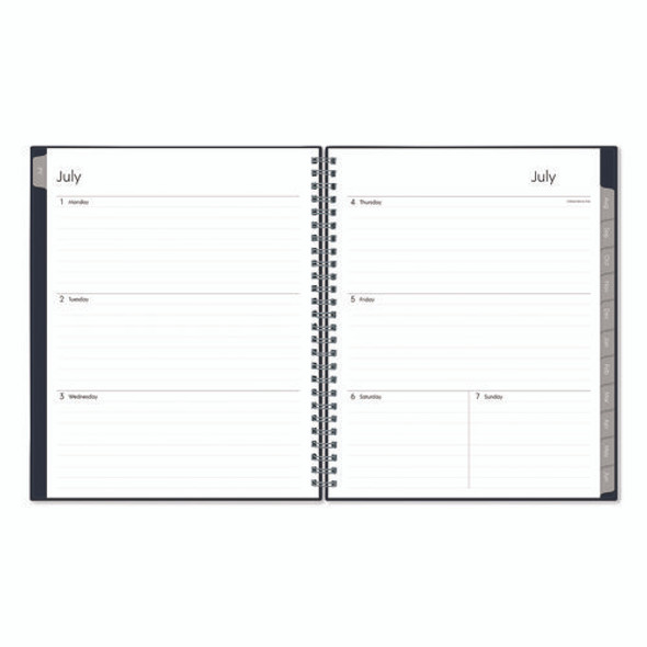 Passages Academic Year Weekly/Monthly Planner, 9 x 7, Navy Blue Cover, 12-Month: July 2024 to June 2025
