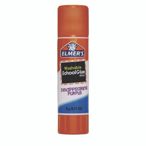 Disappearing Purple School Glue Stick, 0.21 oz, Dries Clear, 8/Pack