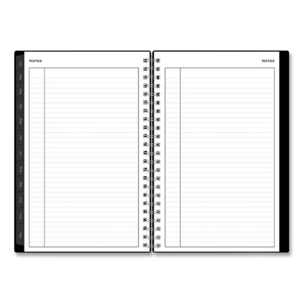 Enterprise Weekly/Monthly Planner, 8 x 5, Black Cover, 12-Month (Jan to Dec): 2025