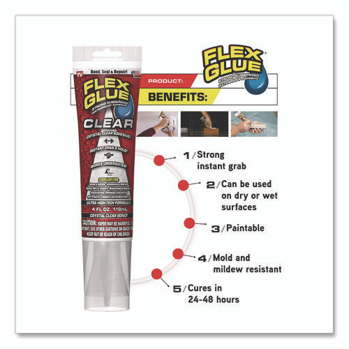 Flex Glue, 4 oz, Dries Clear