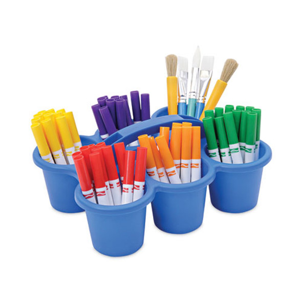 Little Artist Antimicrobial Six-Cup Caddy, Blue Little Artist Antimicrobial Six-Cup Caddy, Blue