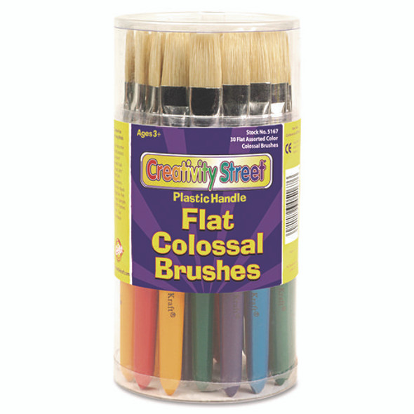 Colossal Brush, Natural Bristle, Flat Profile, 30/Set
