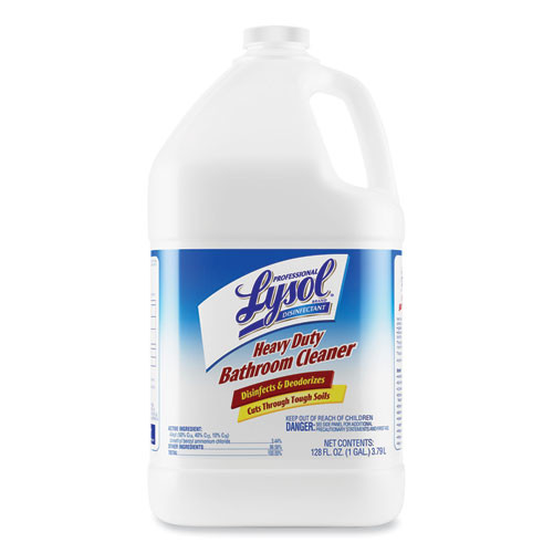 Disinfectant Heavy-Duty Bathroom Cleaner Concentrate, Fresh Lime, 1 gal Bottle