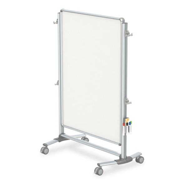 Nexus Partition Whiteboard, 48" x 60", White Surface, Satin Aluminum Frame