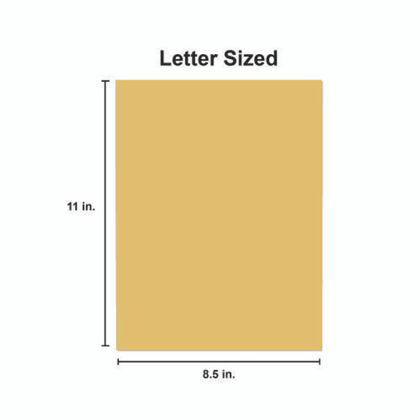 Deluxe Colored Paper, 20 lb Bond Weight, 8.5 x 11, Goldenrod, 500 Sheets/Ream, 10 Reams/Carton