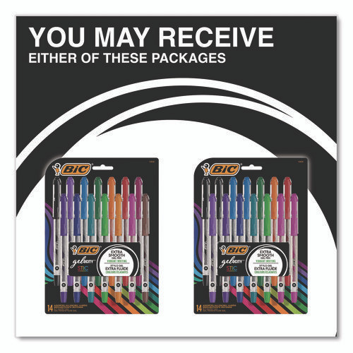 Gel-ocity STIC Gel Pen, Stick, Medium 0.7 mm, Randomly Selected Ink and Barrel Color Assortment, 14/Pack