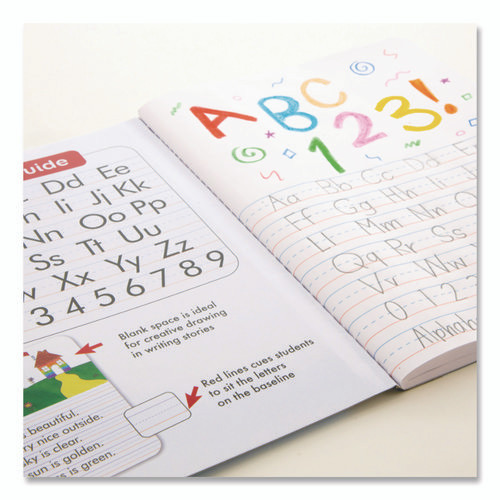 Illustrated Story Primary Journal, Stage 3 Manuscript Format, Black Marble Cover, (100) 9.75 x 7.5 Sheets