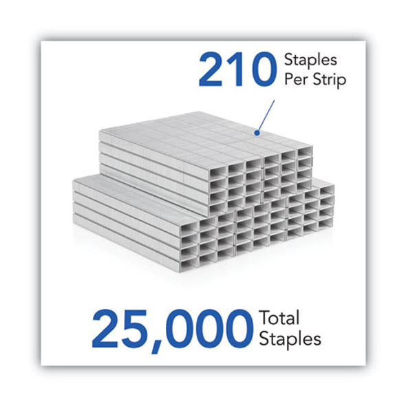 S.F. 4 Premium Staples, 0.25" Leg, 0.5" Crown, Silver, 5,000/Box, 5 Boxes/Pack