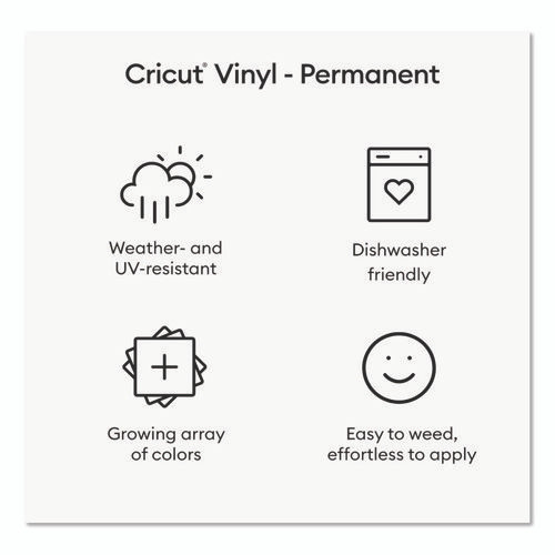 Premium Permanent Vinyl, 12 x 48, Black