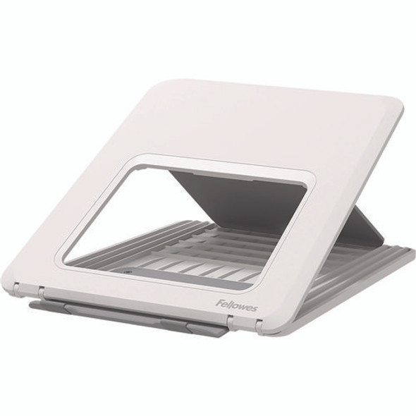 Breyta Laptop Stand, 9.25" x 10.55" x 0.55" to 8", White, Supports Up to 8.8 lbs