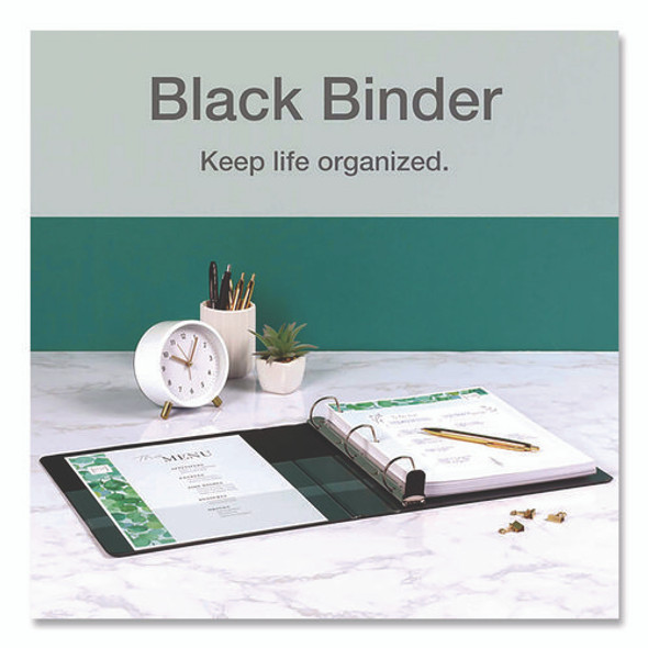 Premier Easy Open ClearVue Locking Slant-D Ring Binder, 3 Rings, 5" Capacity, 11 x 8.5, Black Premier Easy Open ClearVue Locking Slant-D Ring Binder, 3 Rings, 5" Capacity, 11 x 8.5, Black