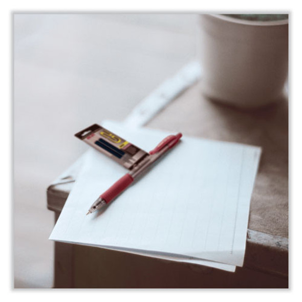 Refill for Pilot B2P, Dr Grip, G2, G6, MR Metropolitan, Precise BeGreen and Q7 Gel Pens, Fine Tip, Red Ink, 2/Pack