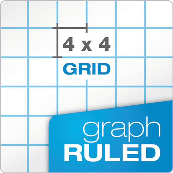 Quadrille Pads, Quadrille Rule (4 sq/in), 50 White 8.5 x 11 Sheets