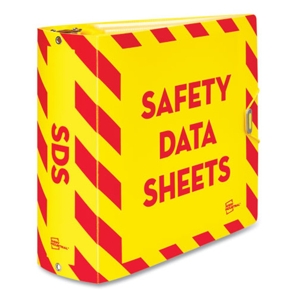 UltraDuty Safety Data Sheet Binder Bundle, 3 Rings, 3" Capacity, 11 x 8.5, Yellow/Red