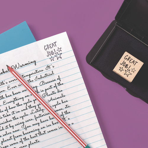 Pre-Inked Foam Stamp Pad, 4.25" x 2.75", Black