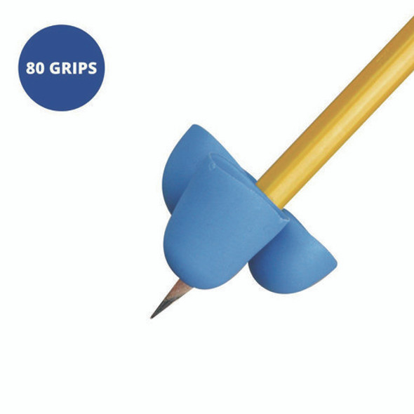 Writing C.L.A.W. Pencil Grip, Large, 1.6" Long, Assorted Colors, 80/Carton