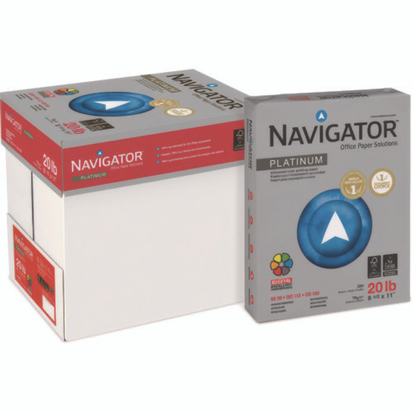 Platinum Paper, 99 Bright, 20 lb Bond Weight, 8.5 x 11, White, 500 Sheets/Ream, 5 Reams/Carton