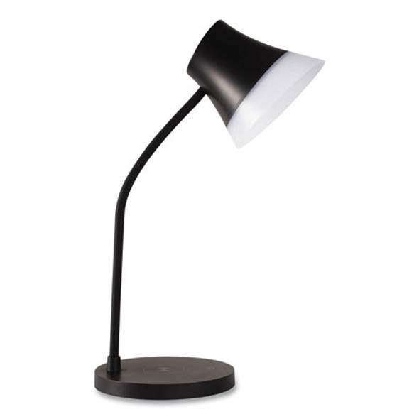 Wellness Series Shine LED Desk Lamp, 12" to 17" High, Black