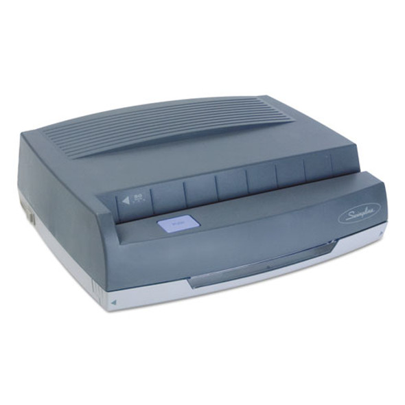 50-Sheet 350MD Electric Three-Hole Punch, 9/32" Holes, Gray 50-Sheet 350MD Electric Three-Hole Punch, 9/32" Holes, Gray