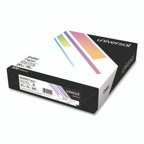 Deluxe Colored Paper, 20 lb Bond Weight, 8.5 x 11, Orchid, 500 Sheets/Ream, 10 Reams/Carton