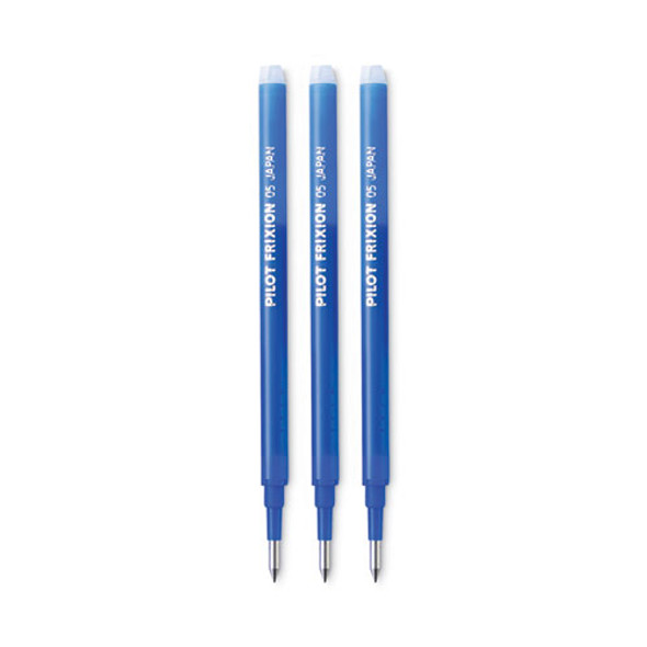 Refill for Pilot FriXion Erasable, FriXion Ball, FriXion Clicker and FriXion LX Gel Ink Pens, Fine Tip, Blue Ink, 3/Pack