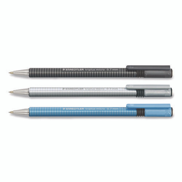 Mechanical Pencils, 0.7 mm, HB (#2), Black Lead, Light Blue Barrel, 10/Box