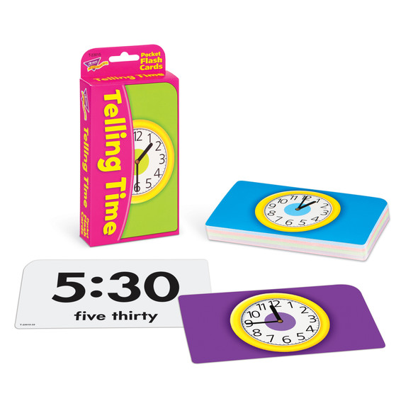 Telling Time Pocket Flash Cards, 6 Packs Telling Time Pocket Flash Cards, 6 Packs