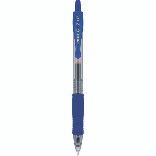 G2 Premium Gel Pen Convenience Pack, Retractable, Fine 0.7 mm, Blue Ink, Smoke/Blue Barrel, 36/Pack