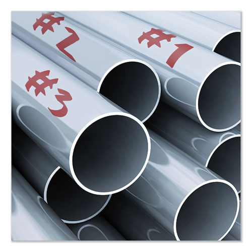 MARKS A LOT Extra-Large Desk-Style Permanent Marker, Extra-Broad Chisel Tip, Red (24147)