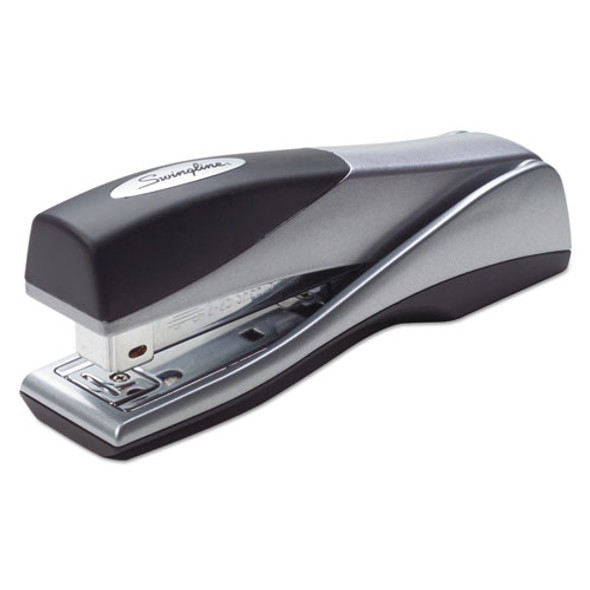 Optima Grip Full Strip Stapler, 25-Sheet Capacity, Silver Optima Grip Full Strip Stapler, 25-Sheet Capacity, Silver