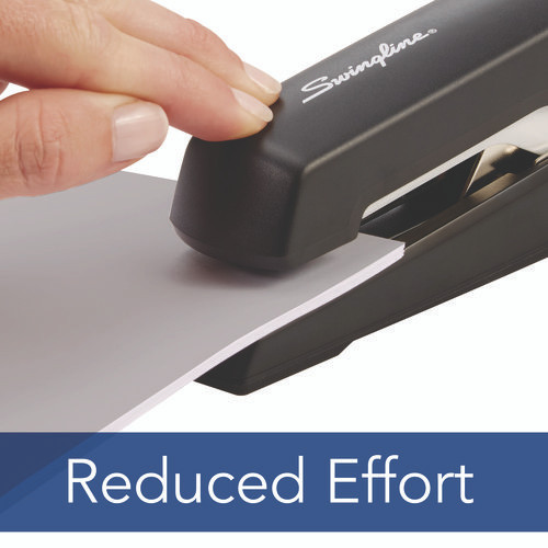 Omnipress SO60 Heavy-Duty Full Strip Stapler, 60-Sheet Capacity, Black/Gray