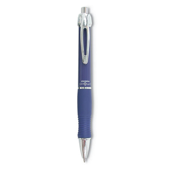Sarasa Dry X10 Gel Pen, Retractable, Medium 0.7 mm, Blue Ink, Blue/Silver Barrel, 12/Pack